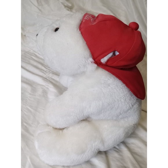 VTG Dakin Coca-Cola COKE POLAR BEAR 6" Plush STUFFED ANIMAL w/ Red Cap 1995 - Picture 6 of 7
